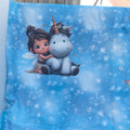 Panel Pony Einhorn blau
